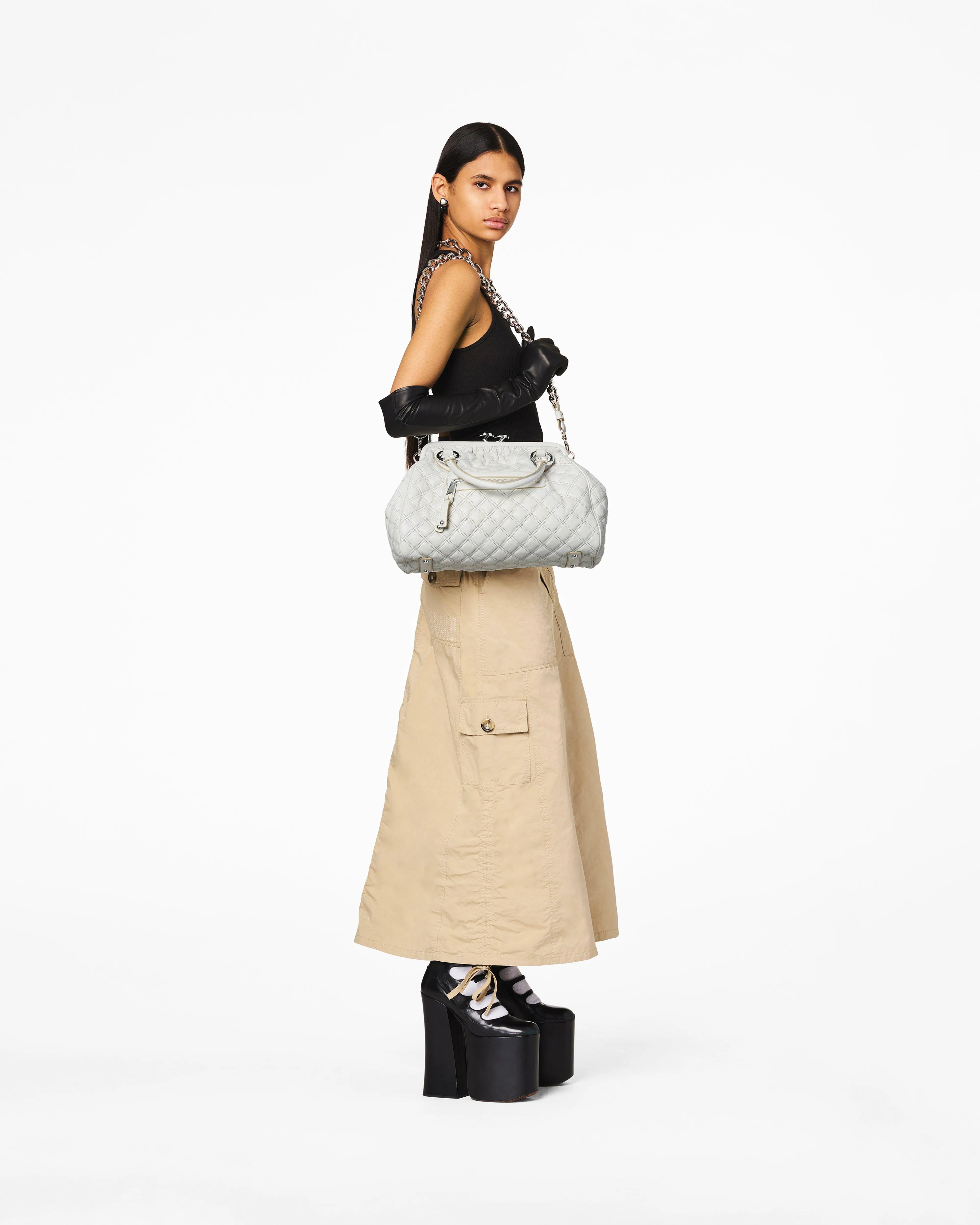 REEDITION QUILTED LEATHER STAM BAG
