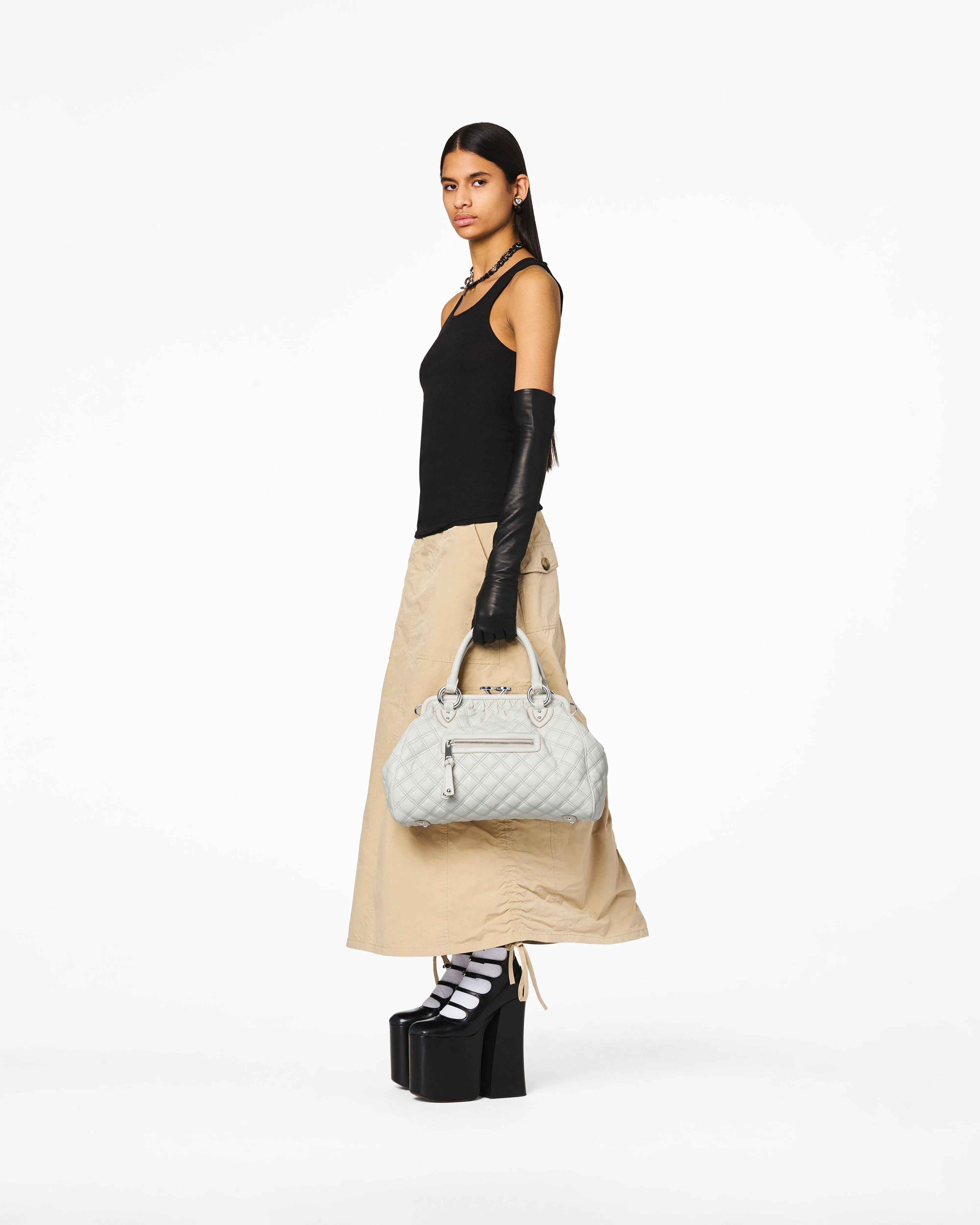 REEDITION QUILTED LEATHER STAM BAG