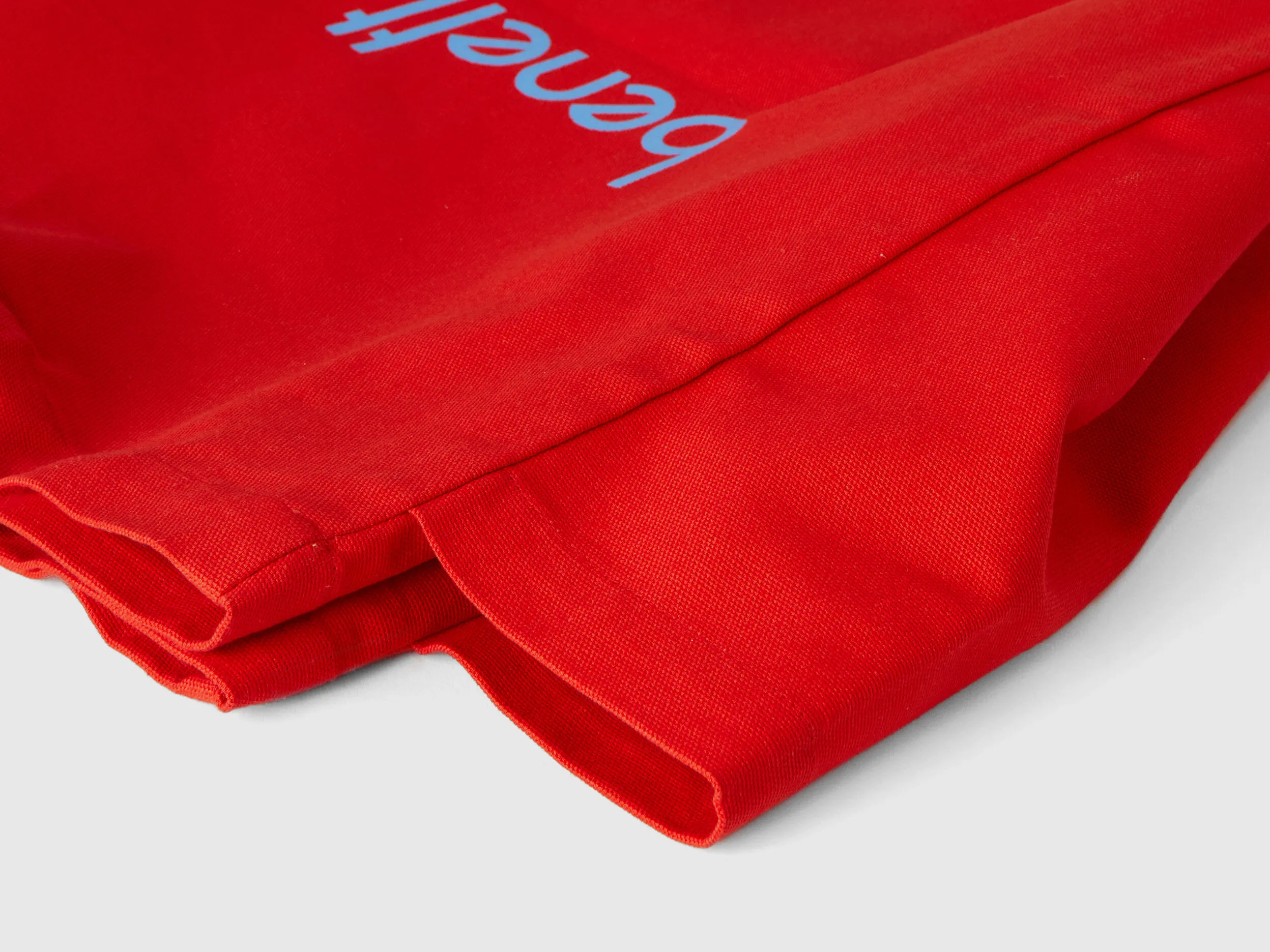 Red tote bag in pure xotton