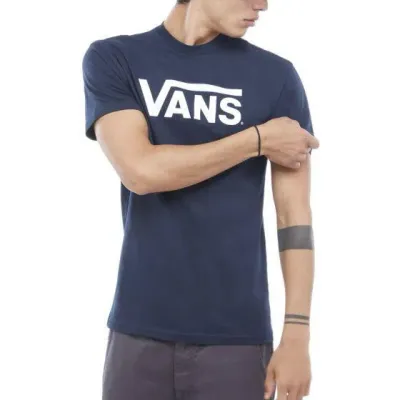 REMERA MANGA CORTA  VANS AZUL LOGO 