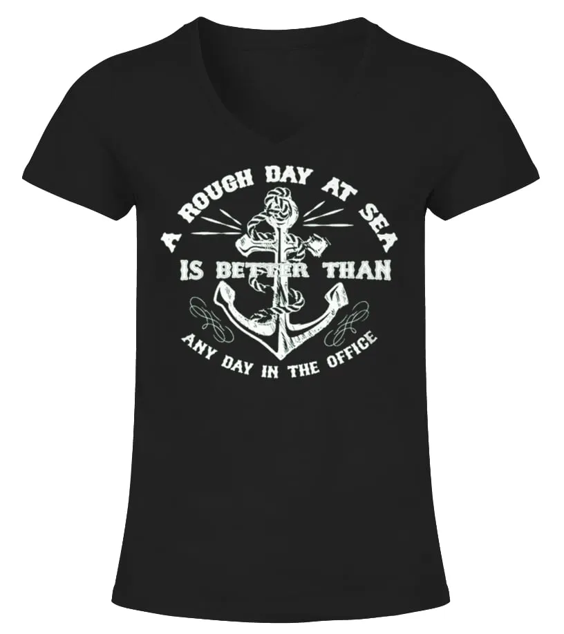 ROUGH DAY AT SEA LIMITED EDITION Camiseta cuello pico Mujer