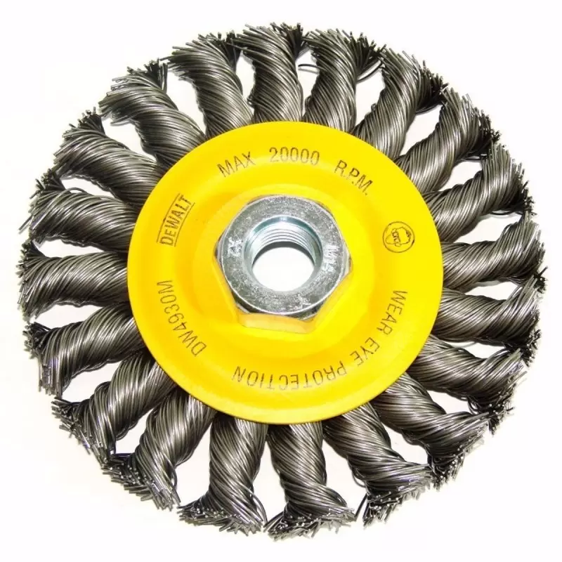 RUEDA TRENZADA 4" X M14  0.20" 0.5MM CARBON DW4930M DEWALT