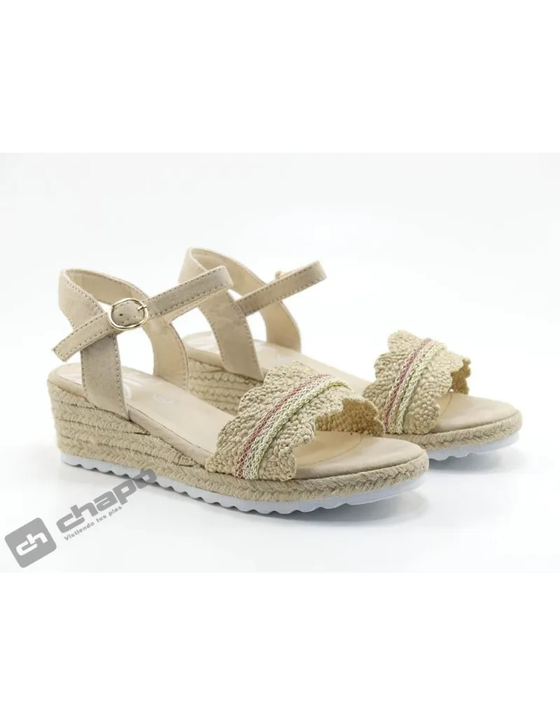 Sandalia Beig Mustang 48744