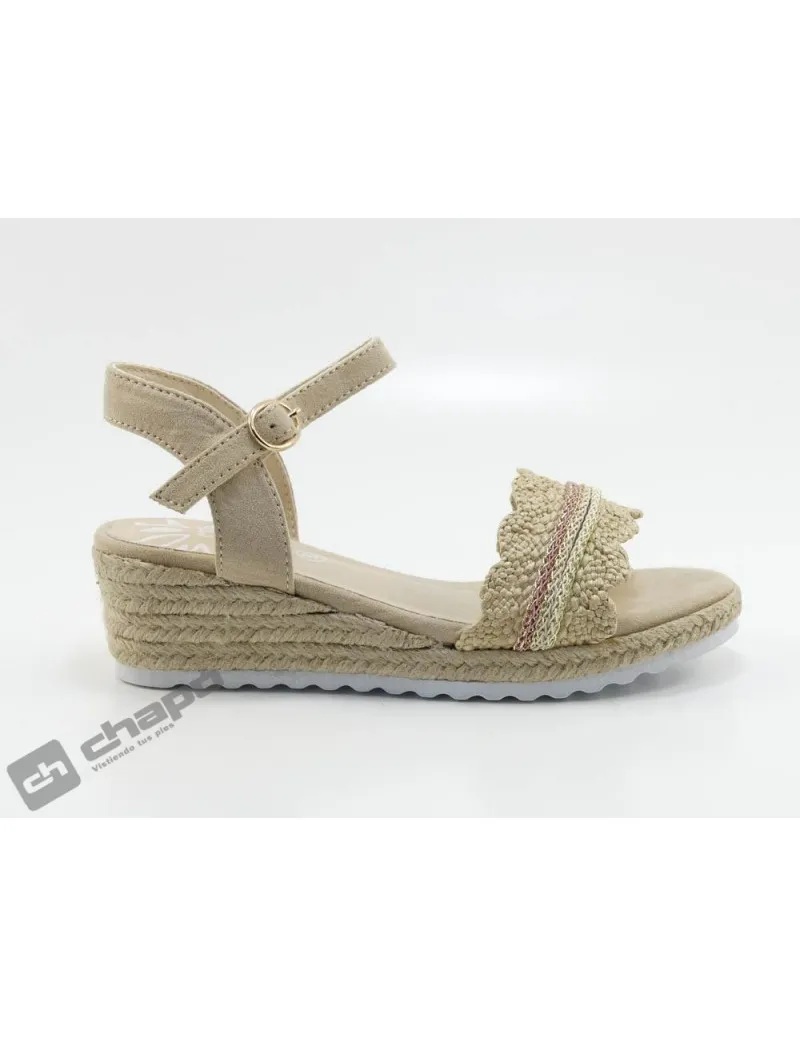 Sandalia Beig Mustang 48744