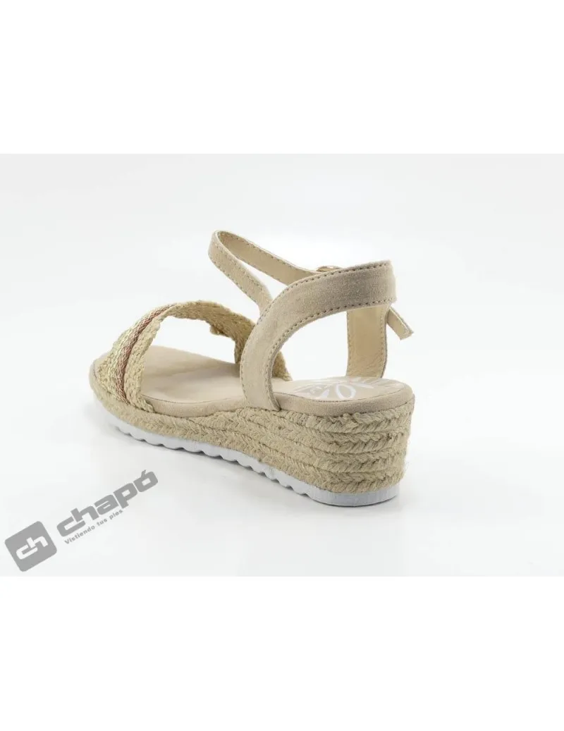 Sandalia Beig Mustang 48744