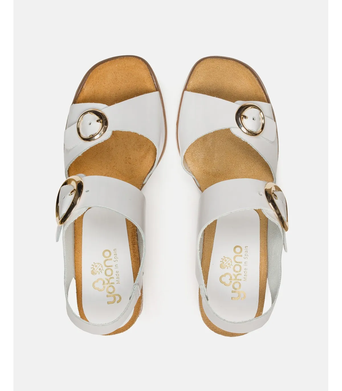 Sandalia de tacón Zahara 011 blanco