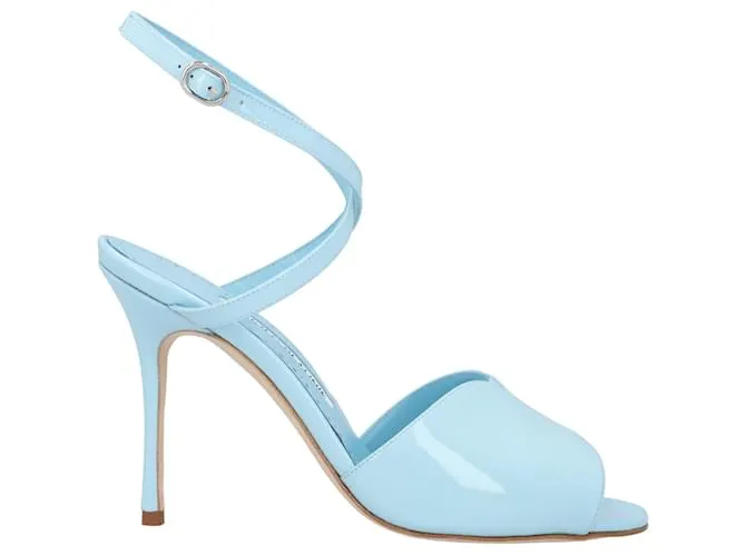 Sandalia Hourani 105 Manolo Blahnik Azul 
