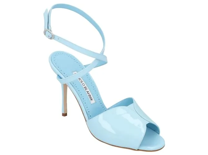 Sandalia Hourani 105 Manolo Blahnik Azul 