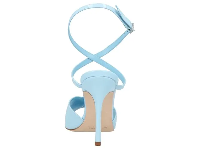 Sandalia Hourani 105 Manolo Blahnik Azul 