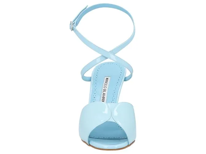 Sandalia Hourani 105 Manolo Blahnik Azul 