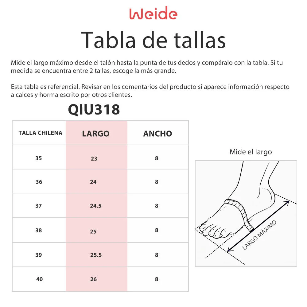 Sandalia Taco Champan Fiesta Qiu318 Weide