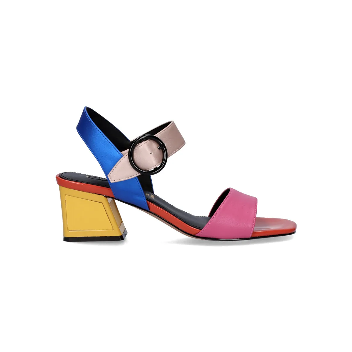 SANDALIA TACÓN CUADRADO LUISA515 FUXIA