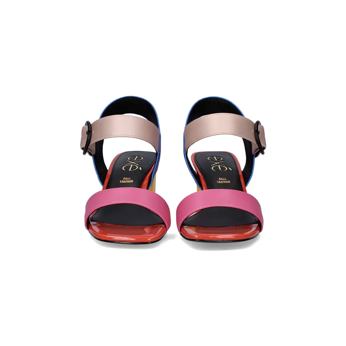 SANDALIA TACÓN CUADRADO LUISA515 FUXIA