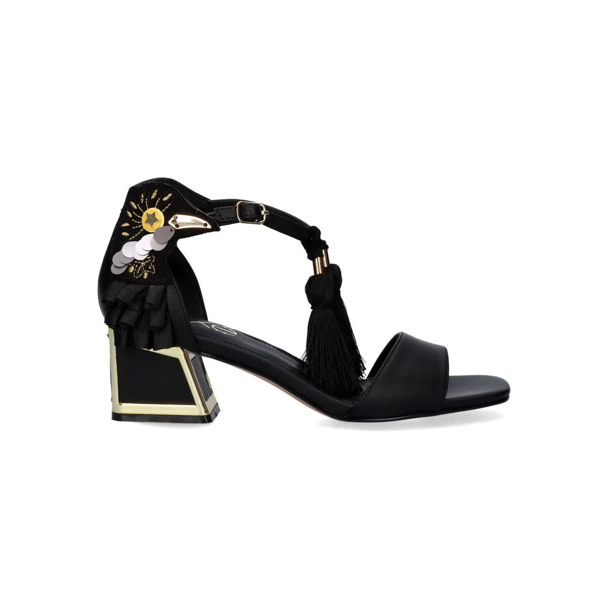 SANDALIA TACÓN LUISA277 BLACK