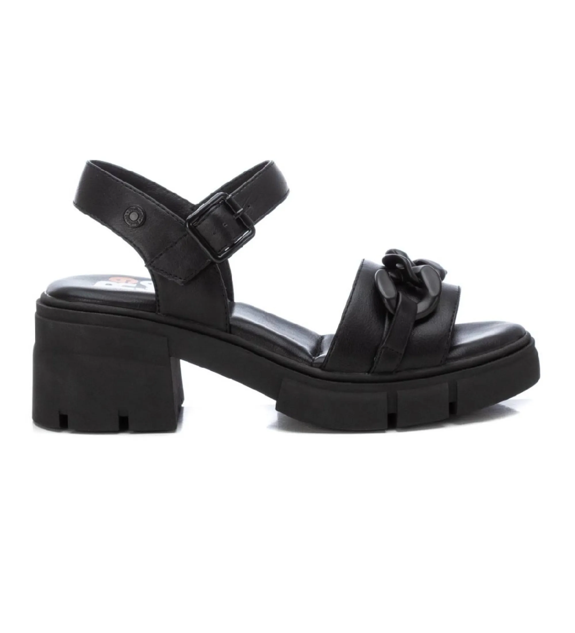 SANDALIAS 171921 NEGRO ALTURA TACóN 6CM