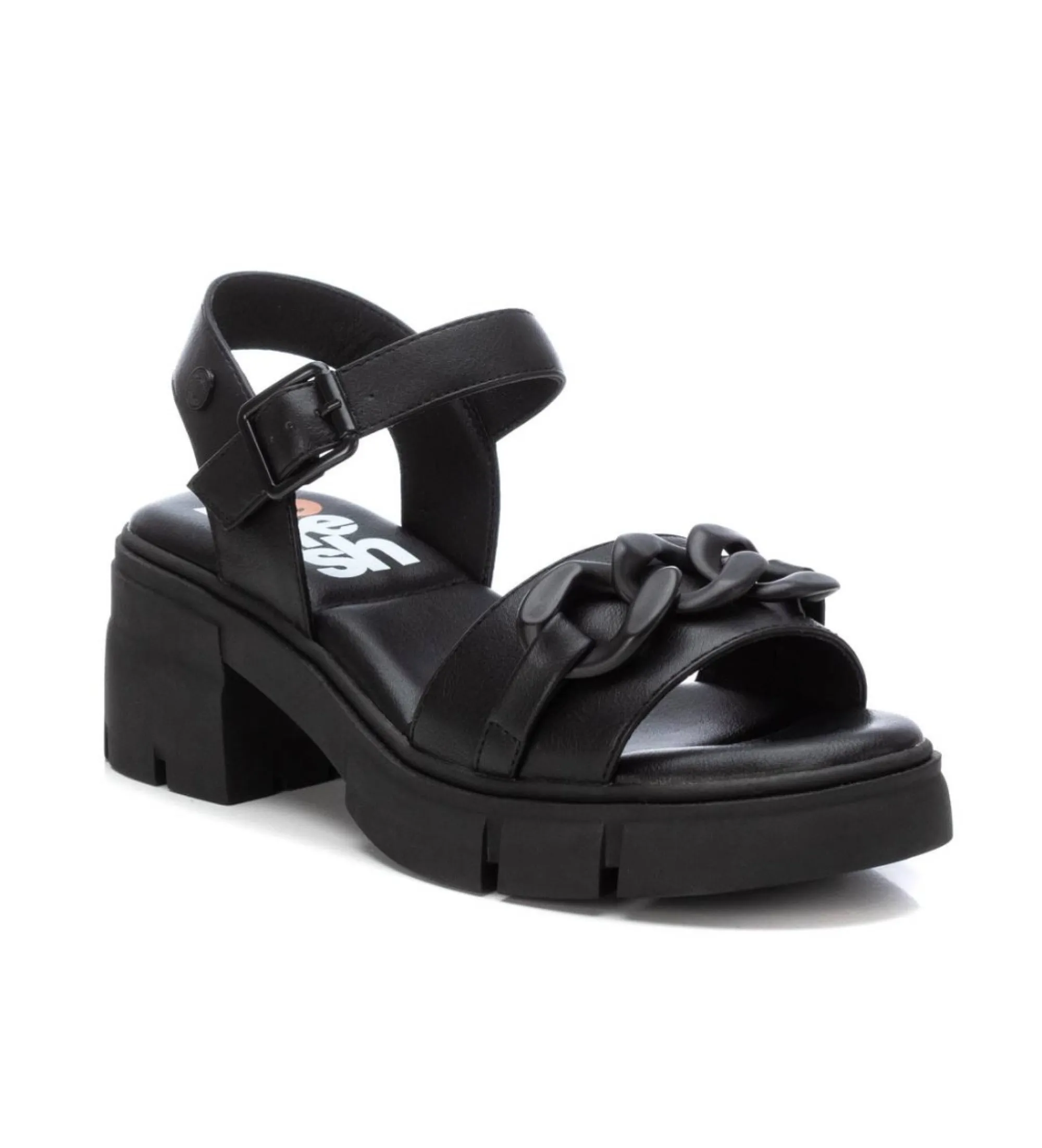 SANDALIAS 171921 NEGRO ALTURA TACóN 6CM
