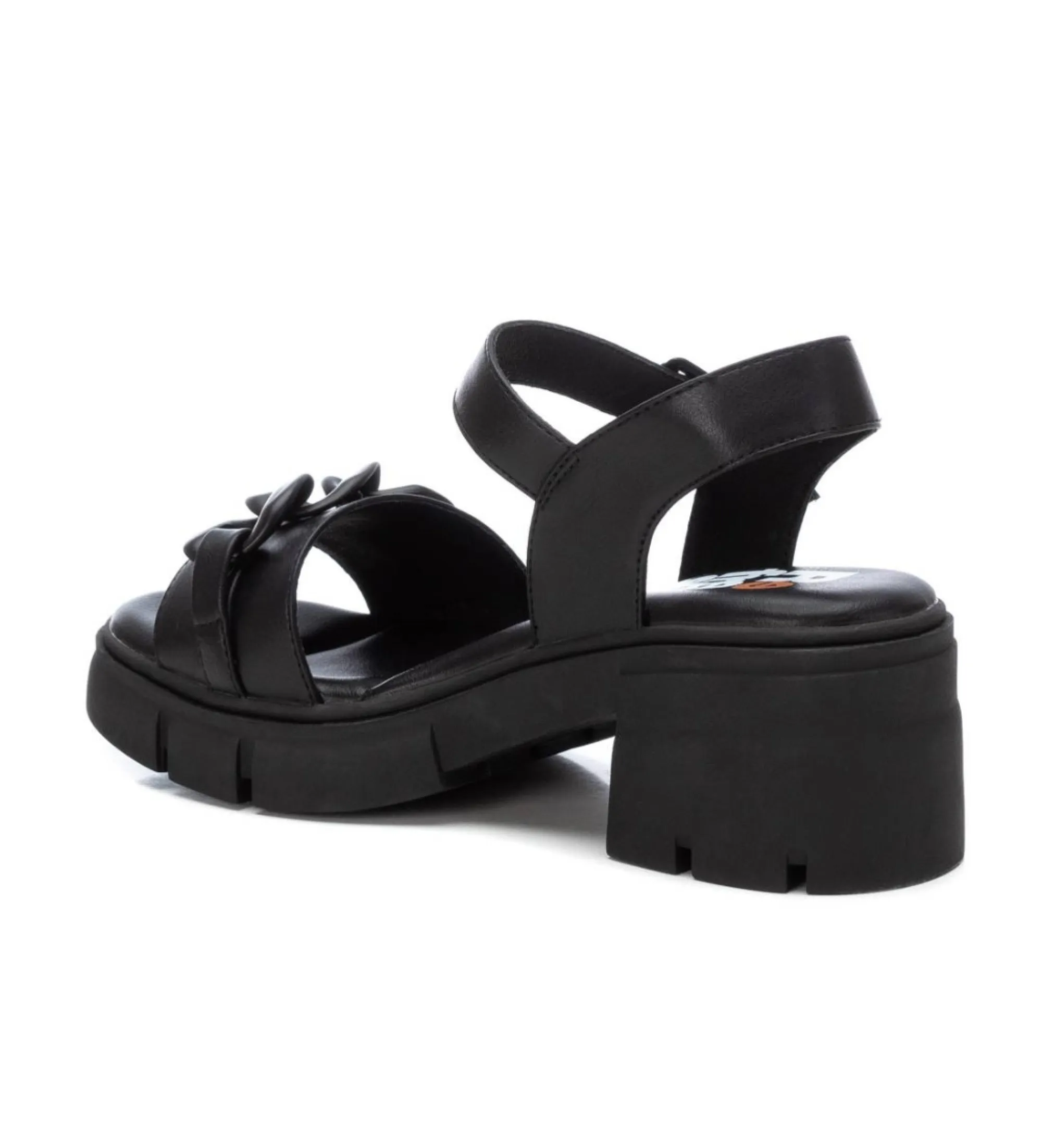 SANDALIAS 171921 NEGRO ALTURA TACóN 6CM