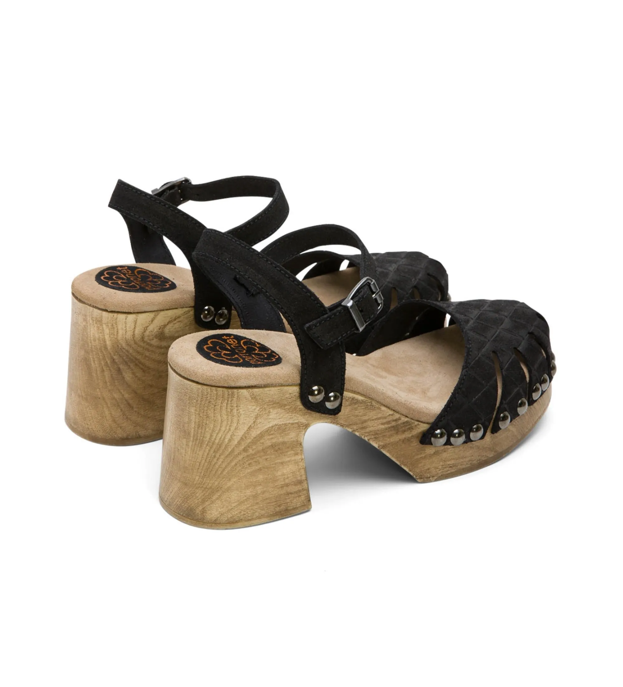 SANDALIAS DE PIEL MARGOT NEGRO ALTURA TACóN 8CM