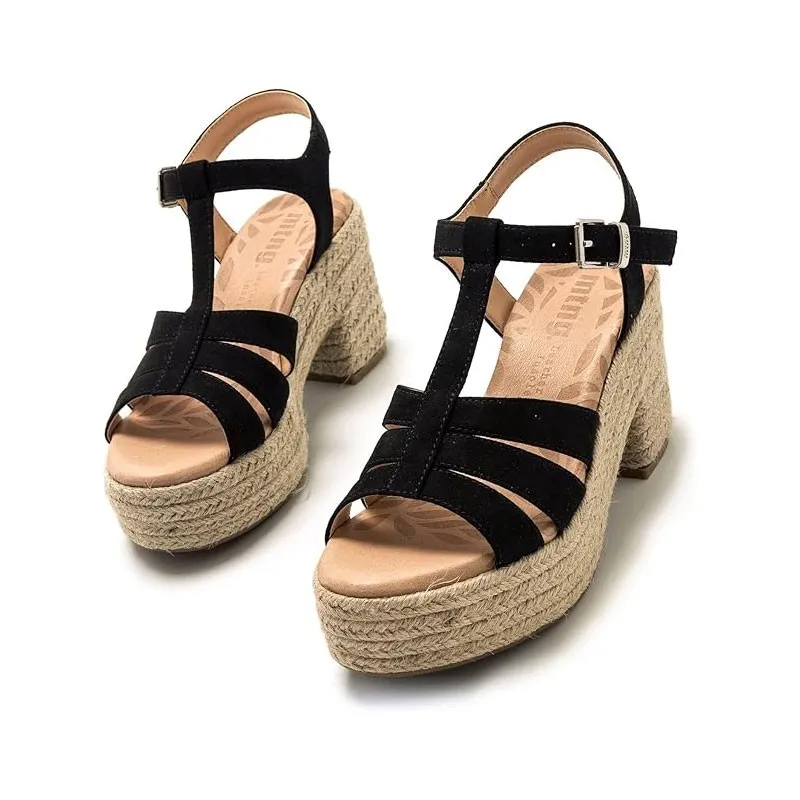 Sandalias De TacÓn Mustang 52820 Mujer Negro