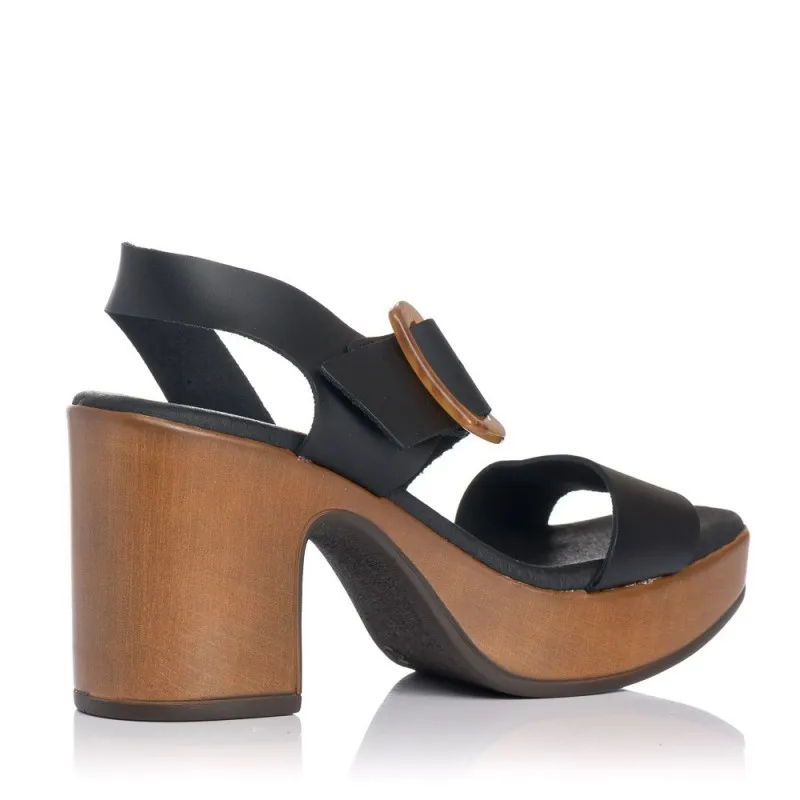 Sandalias De TacÓn Zapp 5245 Mujer Negro