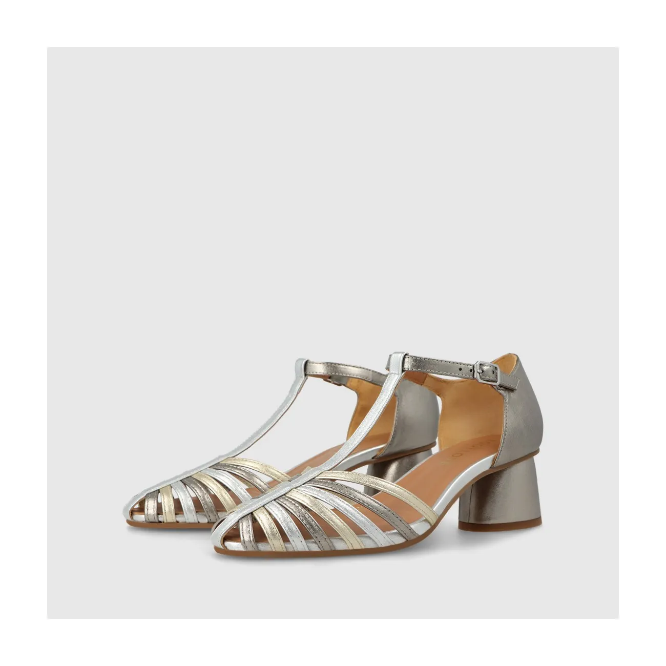SANDALIAS PLATEADAS ROL4341