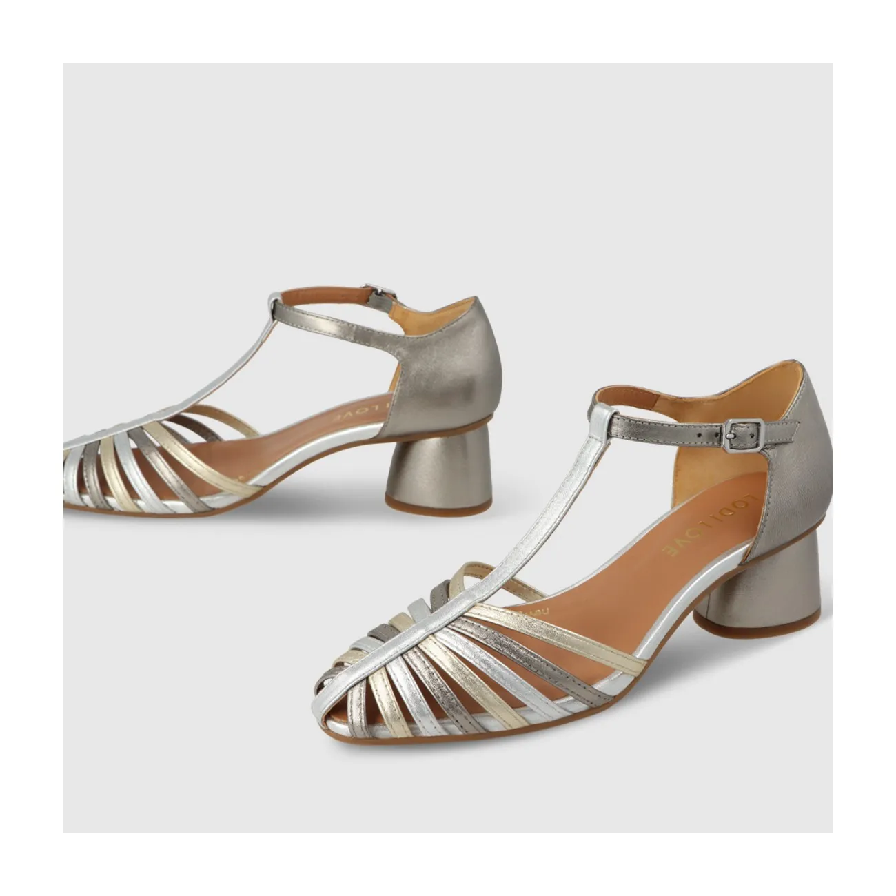 SANDALIAS PLATEADAS ROL4341