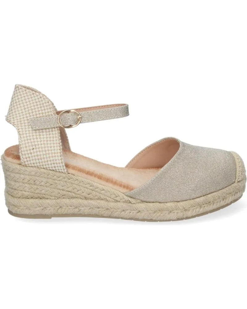 Sandalias PUNTOSALAO  de Mujer SANDALIAS DORADAS DE CULA EN YUTE BAJA COMODAS PARA MUJER CF  VARIOS COLORES