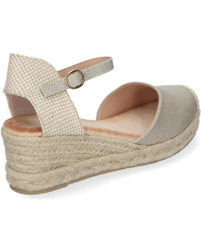 Sandalias PUNTOSALAO  de Mujer SANDALIAS DORADAS DE CULA EN YUTE BAJA COMODAS PARA MUJER CF  VARIOS COLORES