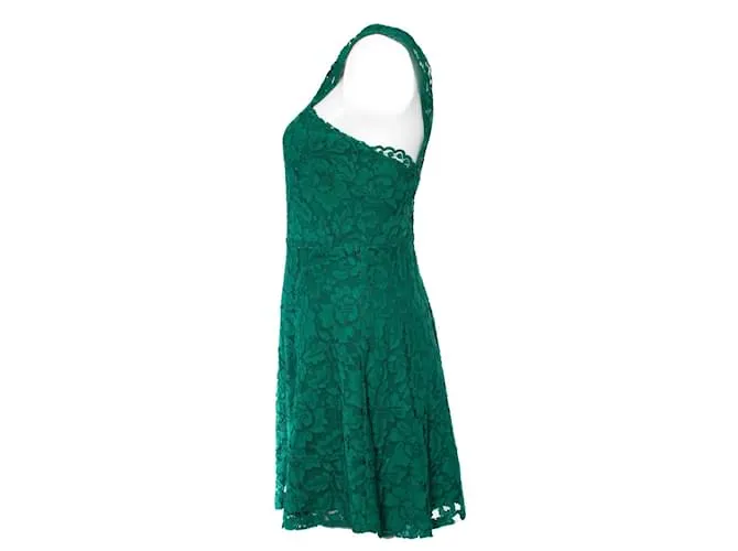 Sandro, Vestido de encaje sin mangas Riviera verde. 