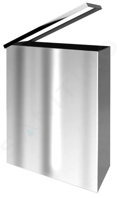 SAPHO PROGRAMAS DE HOTELES  CUBO DE BASURA 25 L, ACERO INOXIDABLE PULIDO XP007
