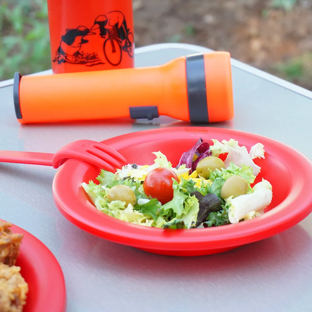 Set cubiertos para niños Camping Sport CUBIERTOS COLONIAS – rojos