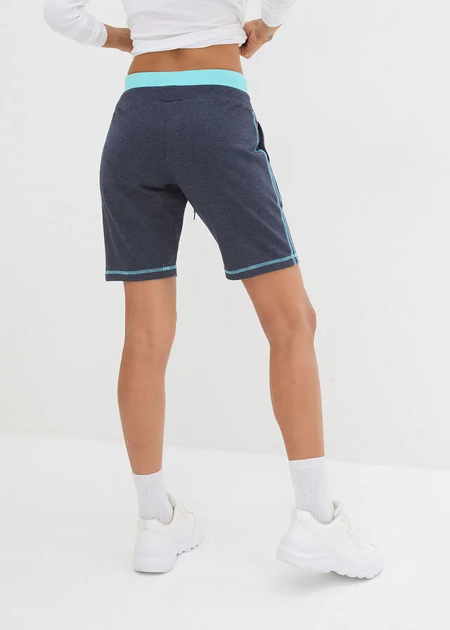 SHORTS DE VERANO DE PUNTO AZUL OSCUROVERDE AGUAMARINA ESTAMPADO