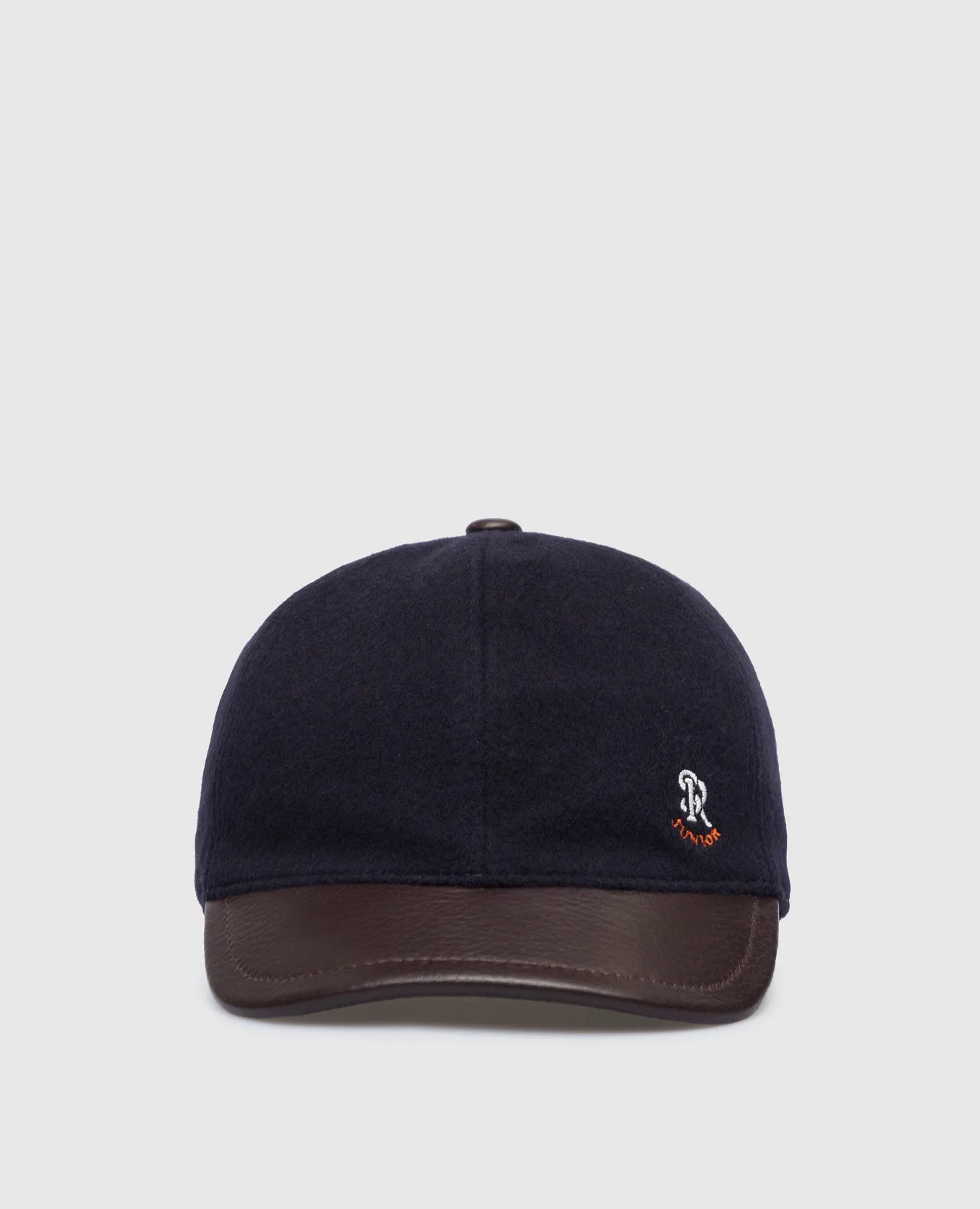 Stefano Ricci Children's blue cashmere and deerskin cap