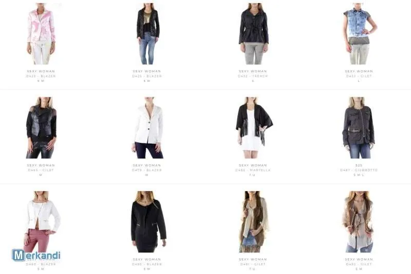 STOCK DE ABRIGOS DE MUJER  S / S