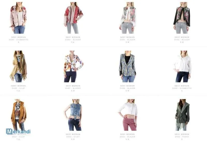 STOCK DE ABRIGOS DE MUJER  S / S