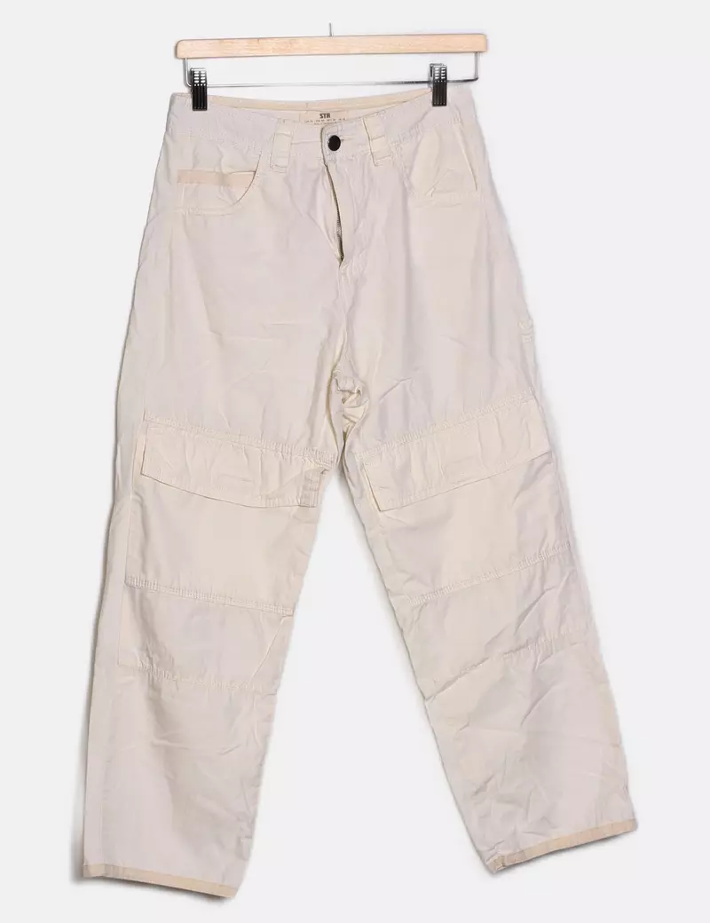 Stradivarius Pantalones cargo Anchos