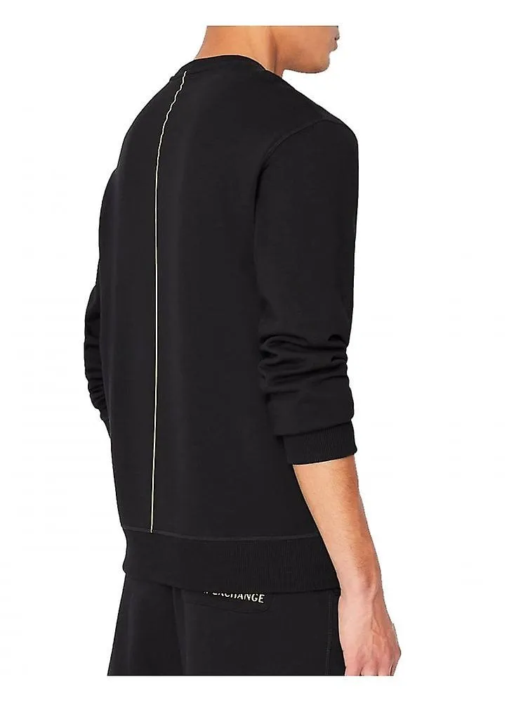 Sudadera Armani Exchange en relieve para hombre negra