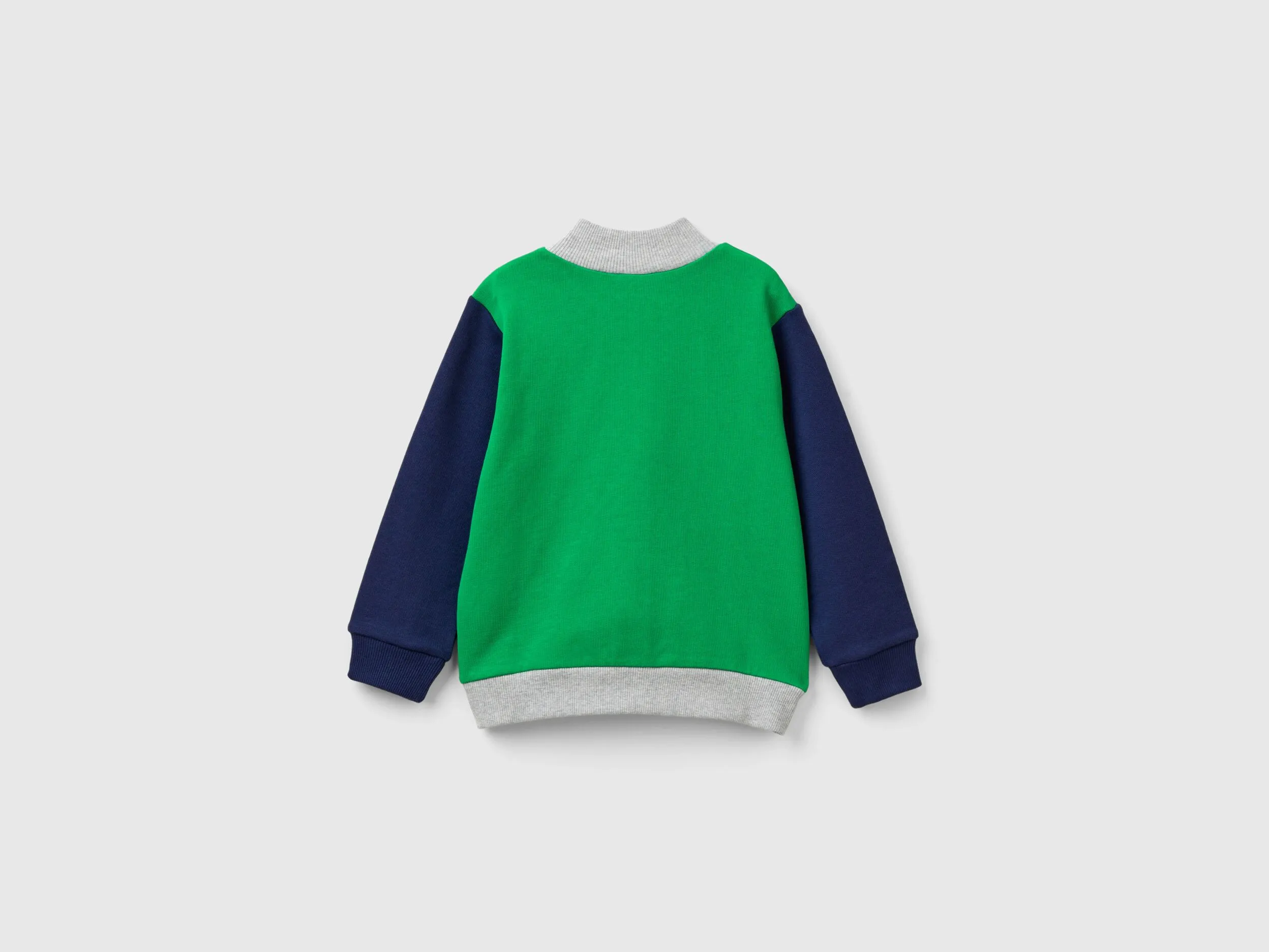 Sudadera de algodón orgánico con cremallera