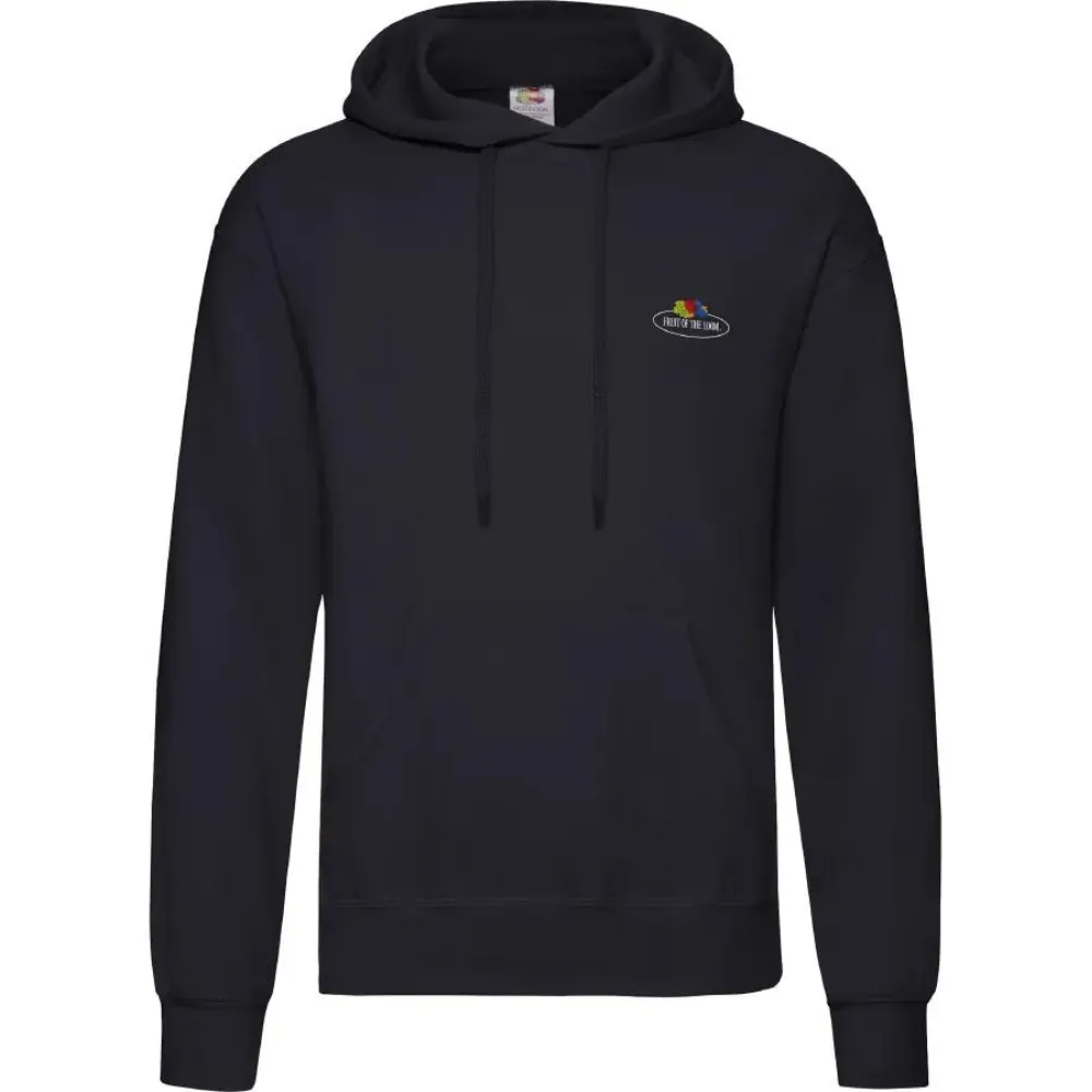 Sudadera Fruit of the Loom Vintage con capucha logo pequeño unisex