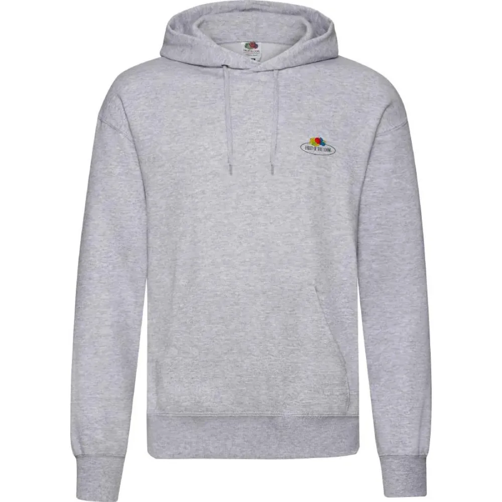 Sudadera Fruit of the Loom Vintage con capucha logo pequeño unisex