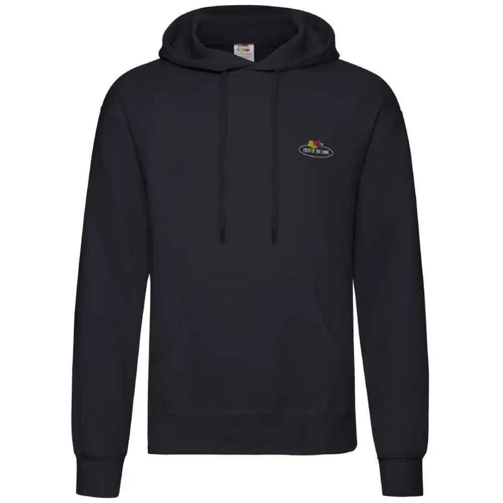 Sudadera Fruit of the Loom Vintage con capucha logo pequeño unisex