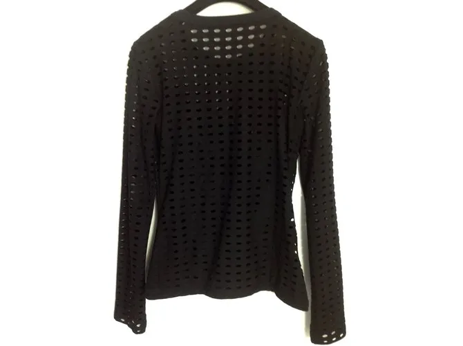 T By Alexander Wang Top negro cortado 