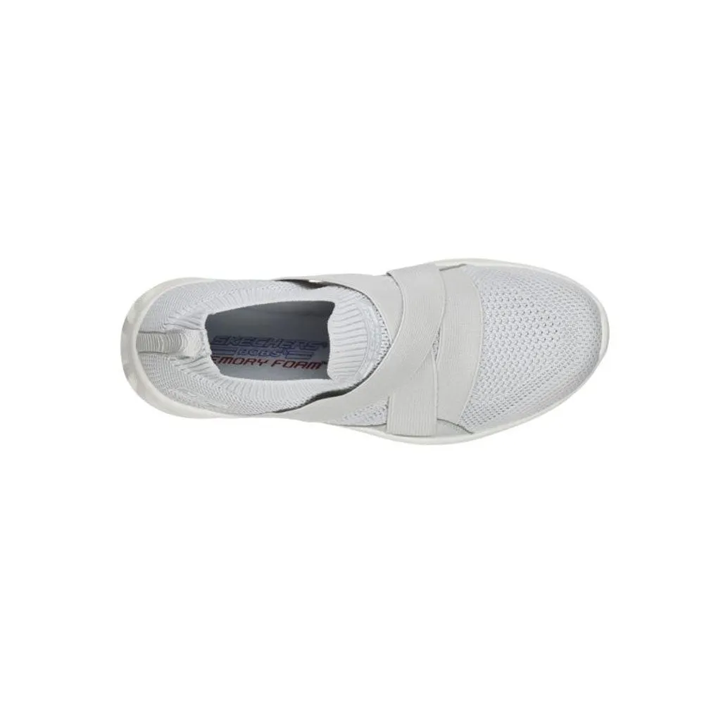 TENIS MUJER SKECHERS BOBS SPORT  GRISBLANCO