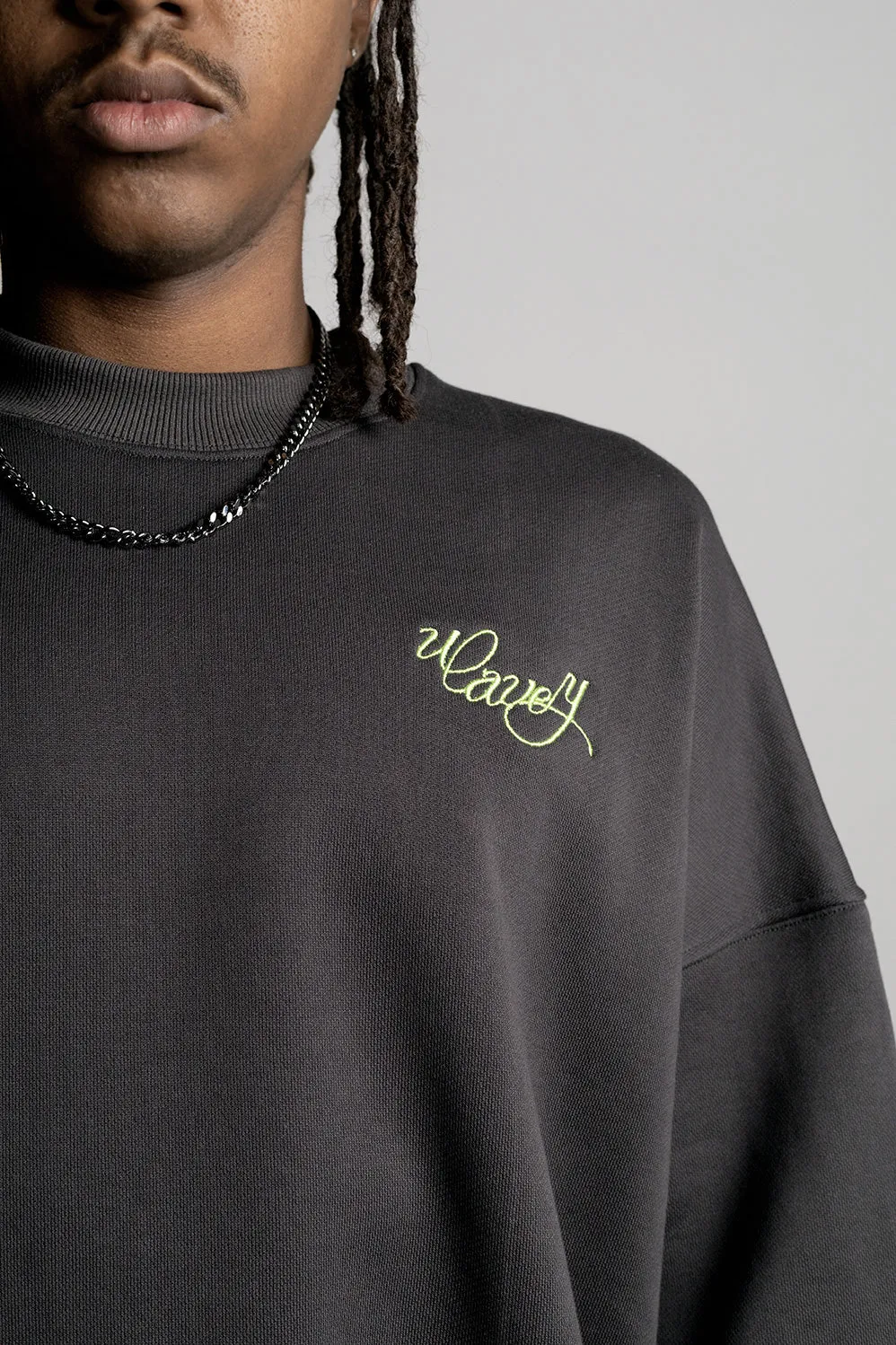 Terry Crew Neck Green