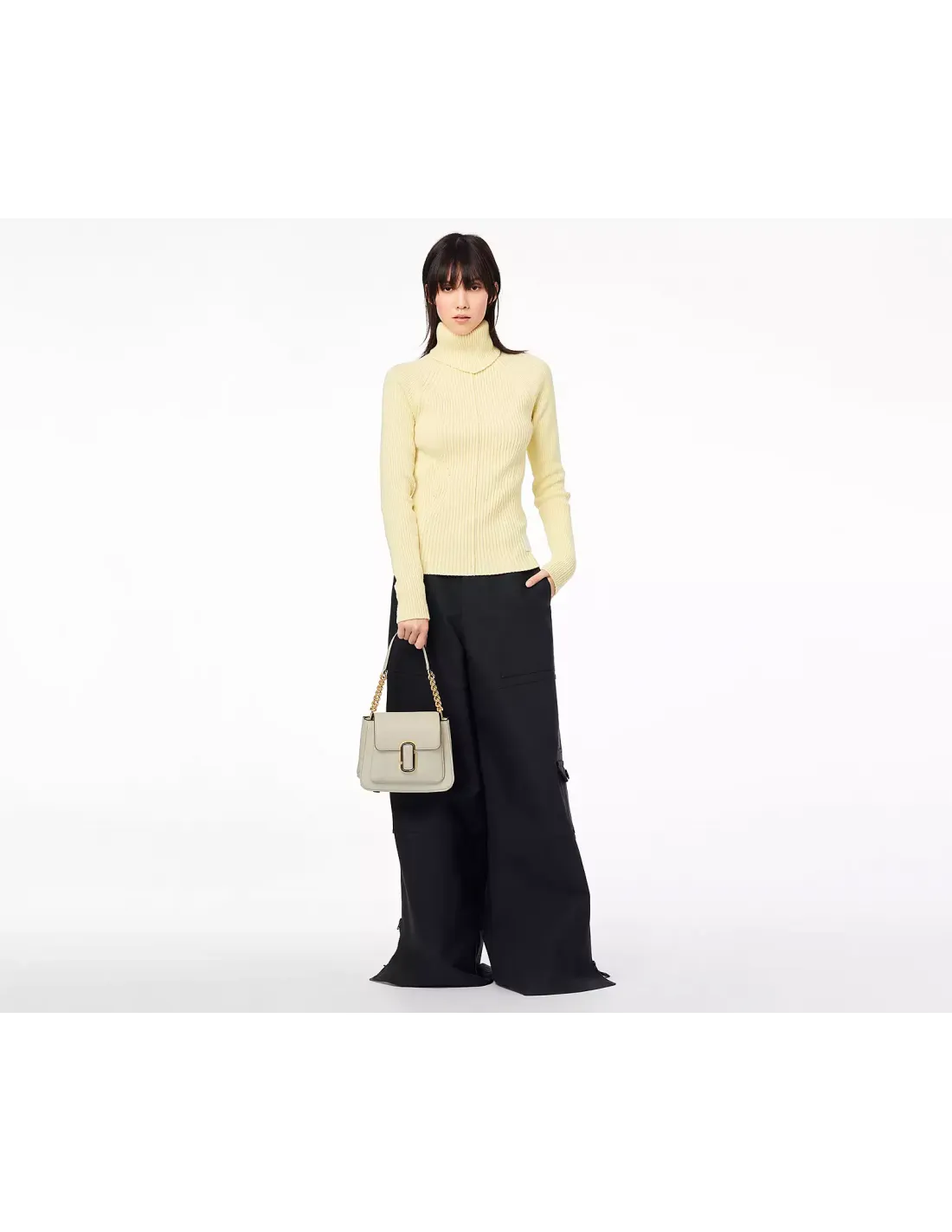 The J Marc Chain Mini Satchel Cloud White