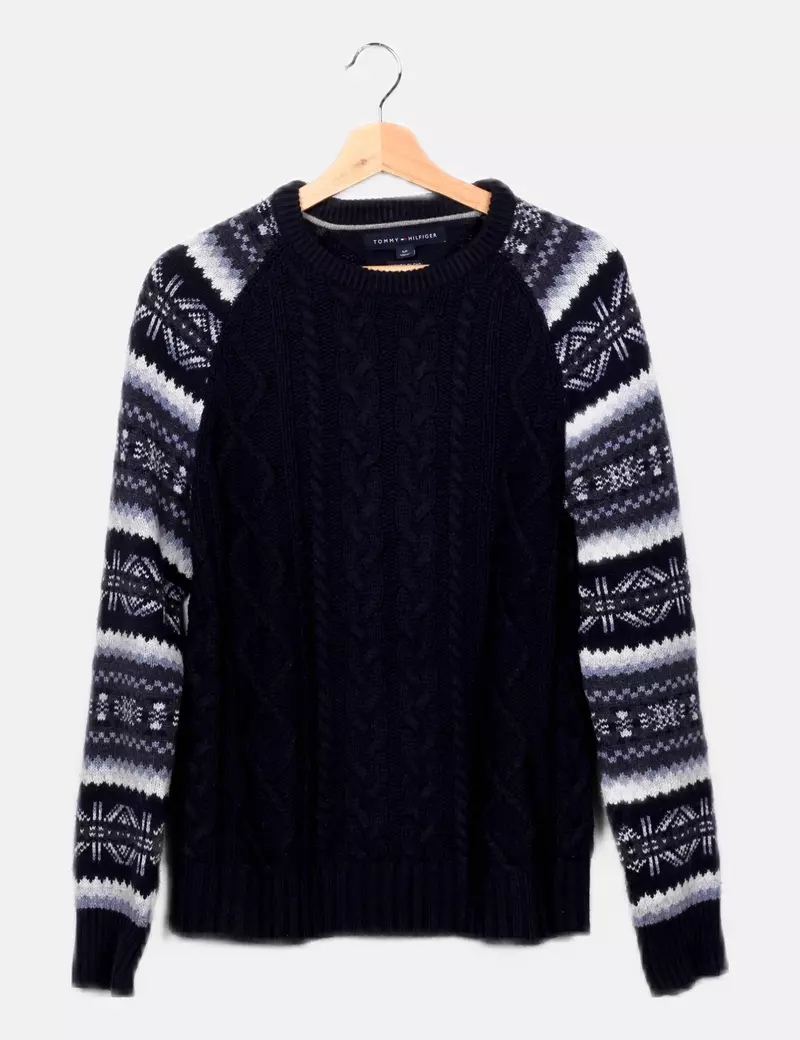 Tommy Hilfiger Jersey azul estampado