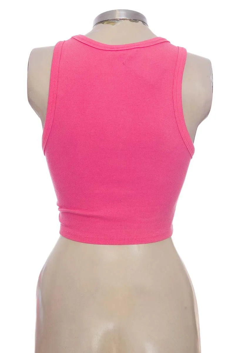 TOP / CAMISETA COLOR ROSADO  ZARA