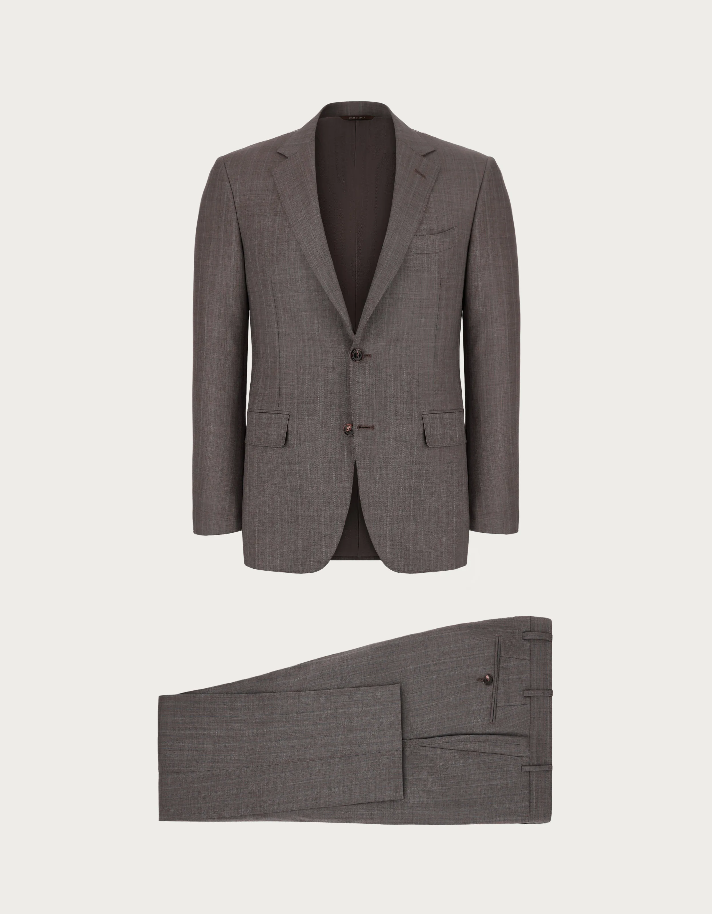 Traje 150 de pura lana marrón 