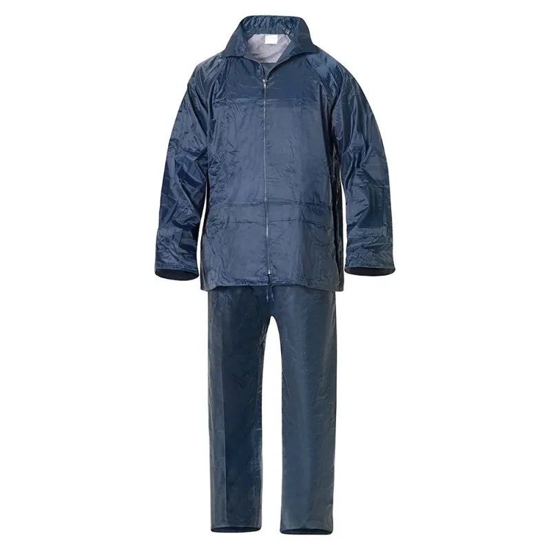 TRAJE DE AGUA IMPERMEABLE AZUL NYLON        TALLA 8XL