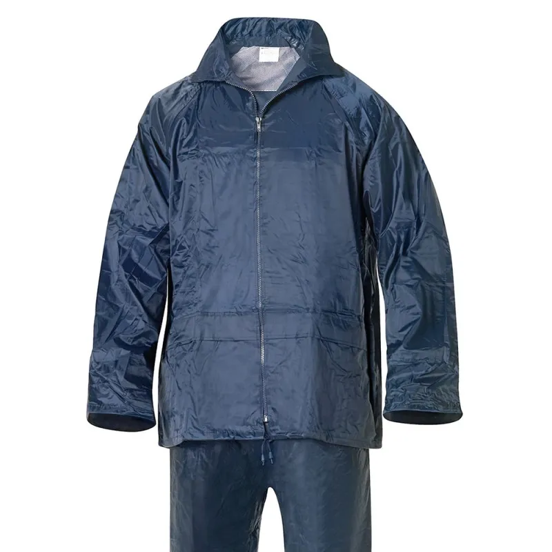 TRAJE DE AGUA IMPERMEABLE AZUL NYLON        TALLA 8XL